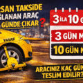 Korsan Takside Bağlanan Araç Kaç Günde Çıkar?